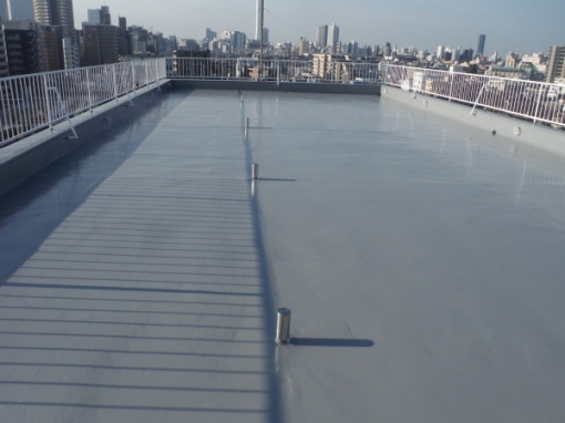 施工事例☆横浜市 ビル屋上部 ウレタン防水